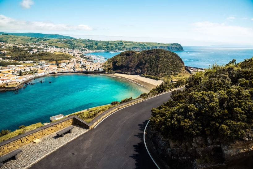 Azores Portugal volcanic landscapes in August