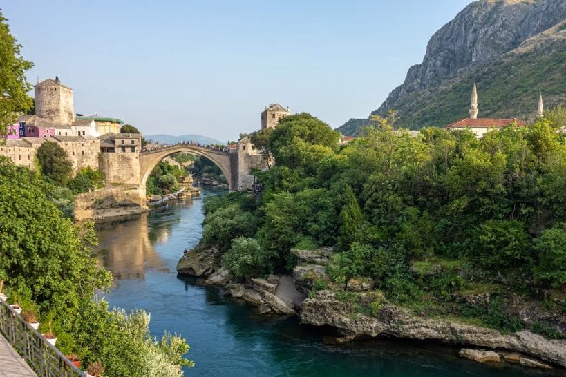 Stari Most bridge in Mostar Bosnia and Herzegovina