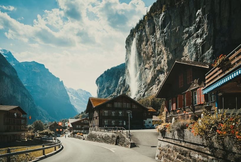Swiss Alps and Lauterbrunnen in August